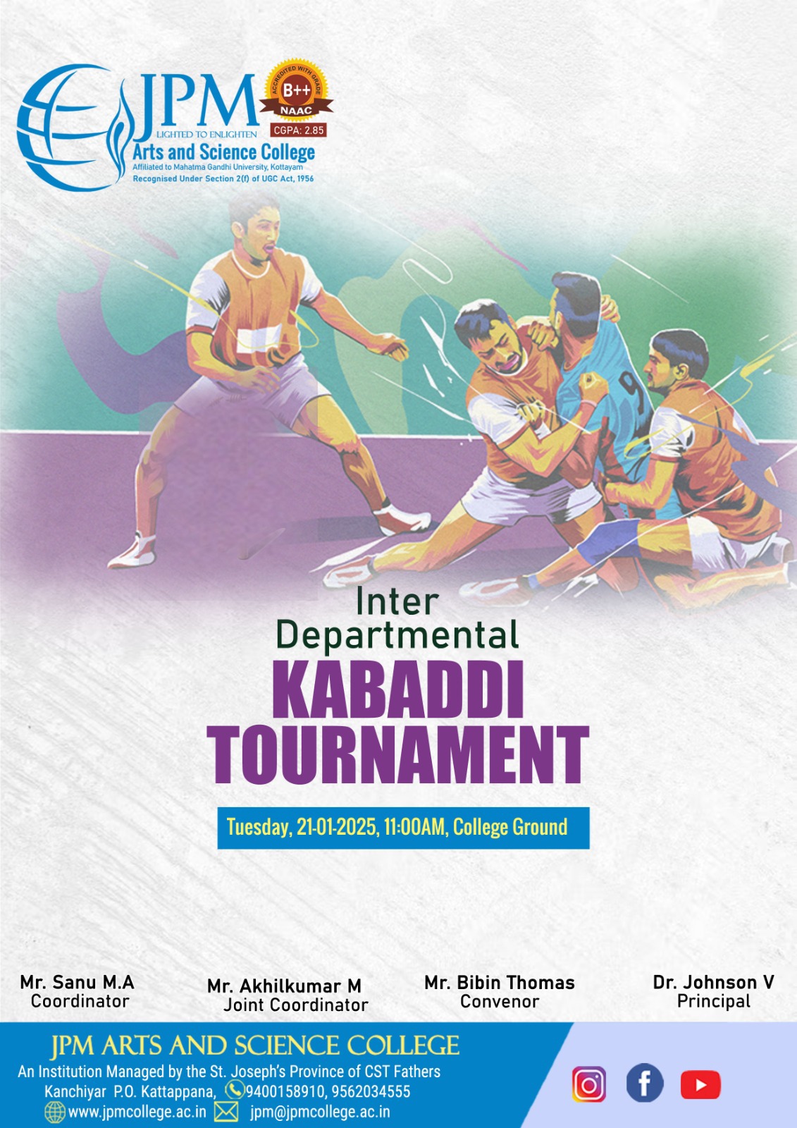 INTERDEPARTMENTAL KABADDI TOURNAMENT